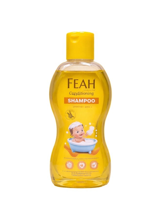 FEAH شامبو فياه 200 مل تركيبة لطيفة خالية من الدموع لشعر الأطفال الناعم والمرن والصحي - Image 1